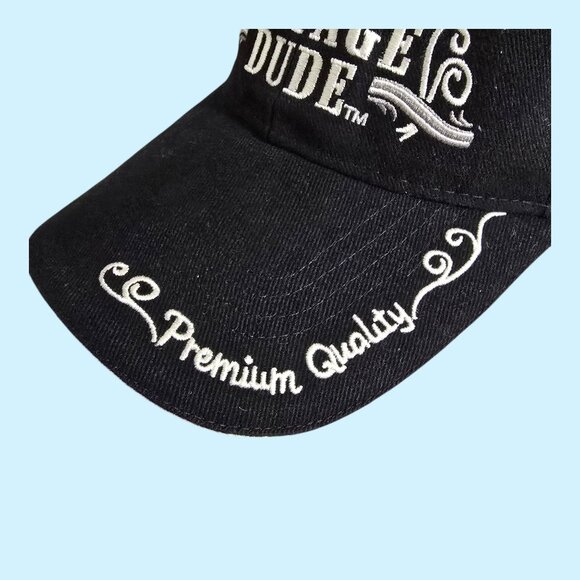Aged 50 Years Vintage Dude Adjustable Baseball Cap Hat Black Embroidered - Picture 3 of 9